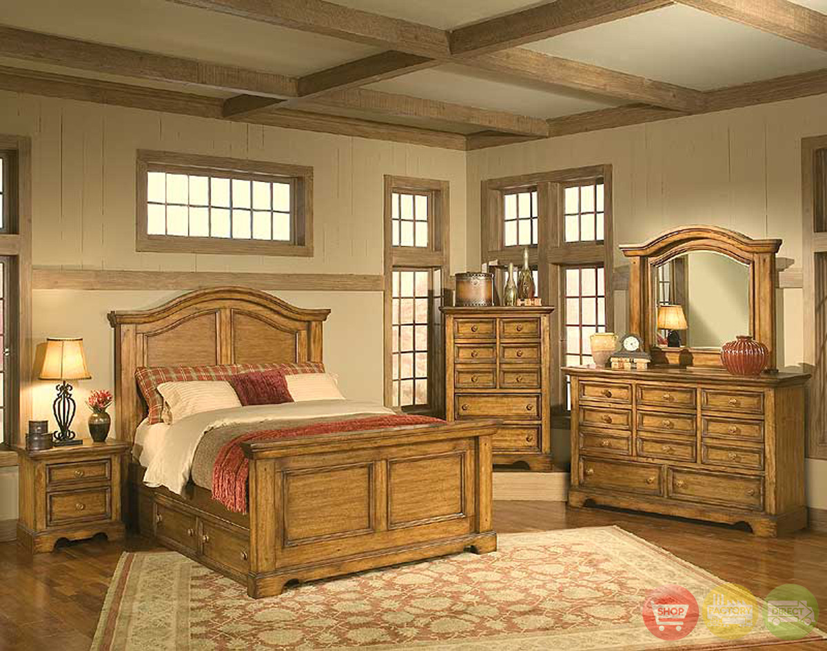 Rustic Wood Bedroom Set
 Bedroom Furniture Sets Queen & King Free Shipping