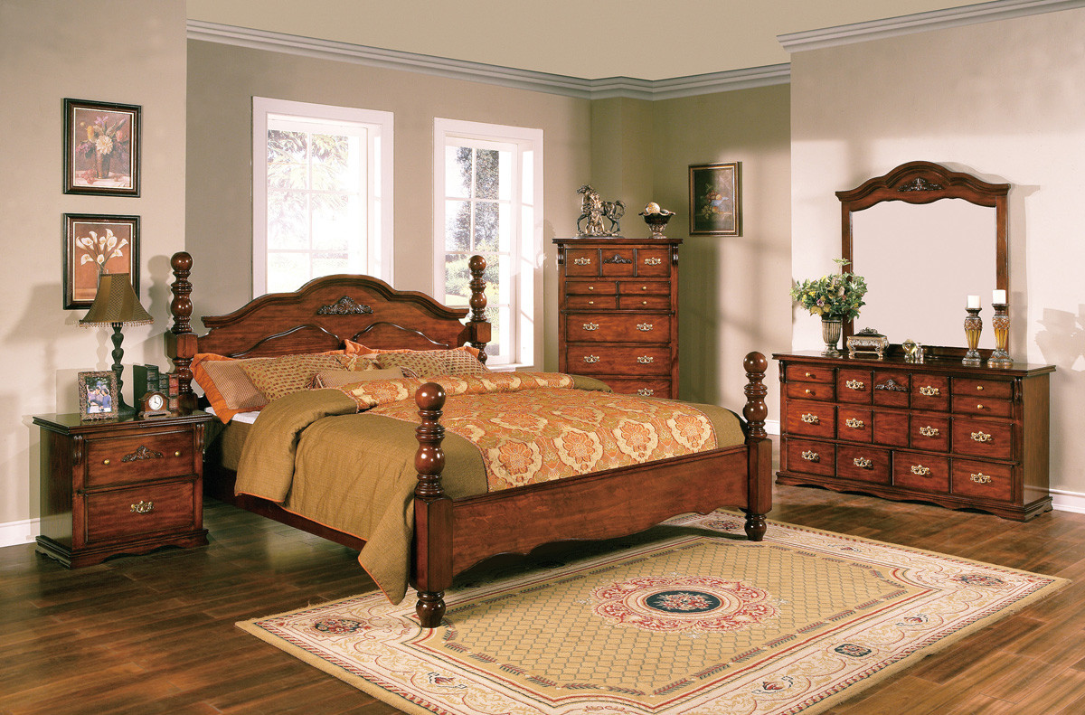 Rustic Wood Bedroom Sets
 Coventry Solid Pine Rustic Style Bedroom Furniture Set