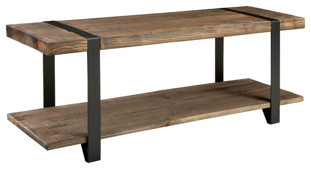 Rustic Wood Storage Bench
 Bolton Furniture Inc Modesto Reclaimed Wood Entryway