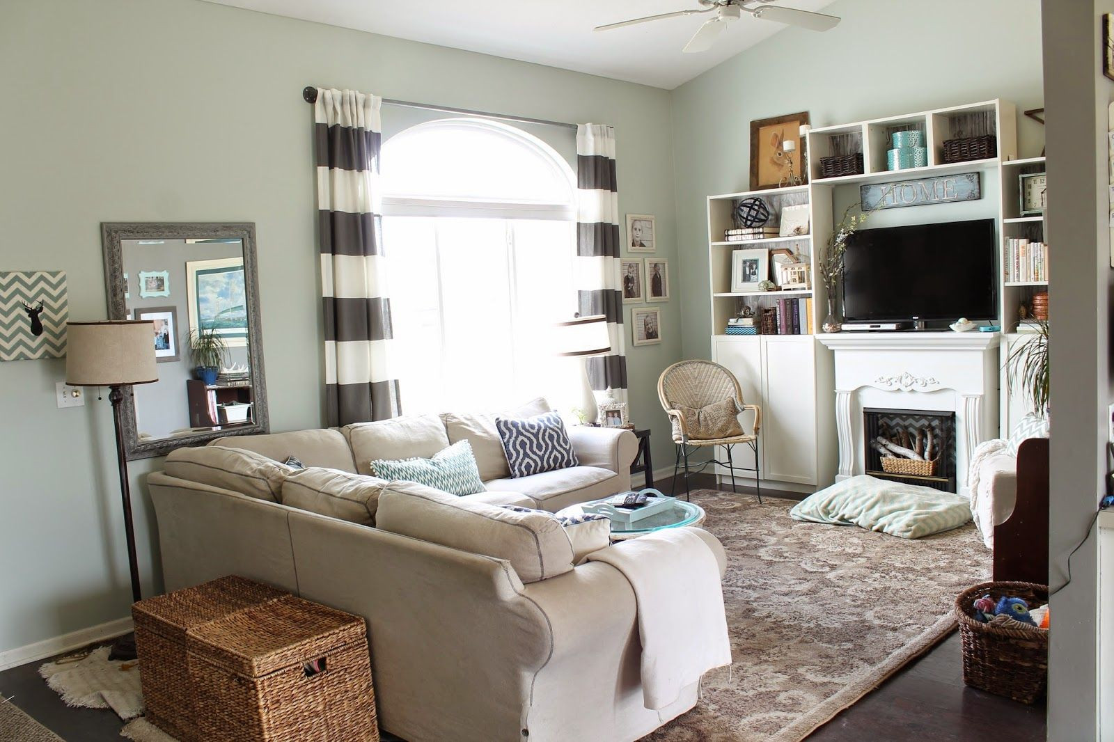 Sea Salt Paint Living Room
 A Home Refreshed