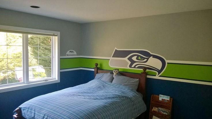 Seattle Seahawks Bedroom Decor
 Design for Seahawk room All things football