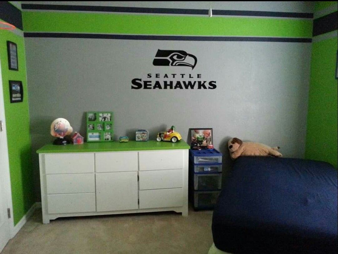 Seattle Seahawks Bedroom Decor
 Paint ideas