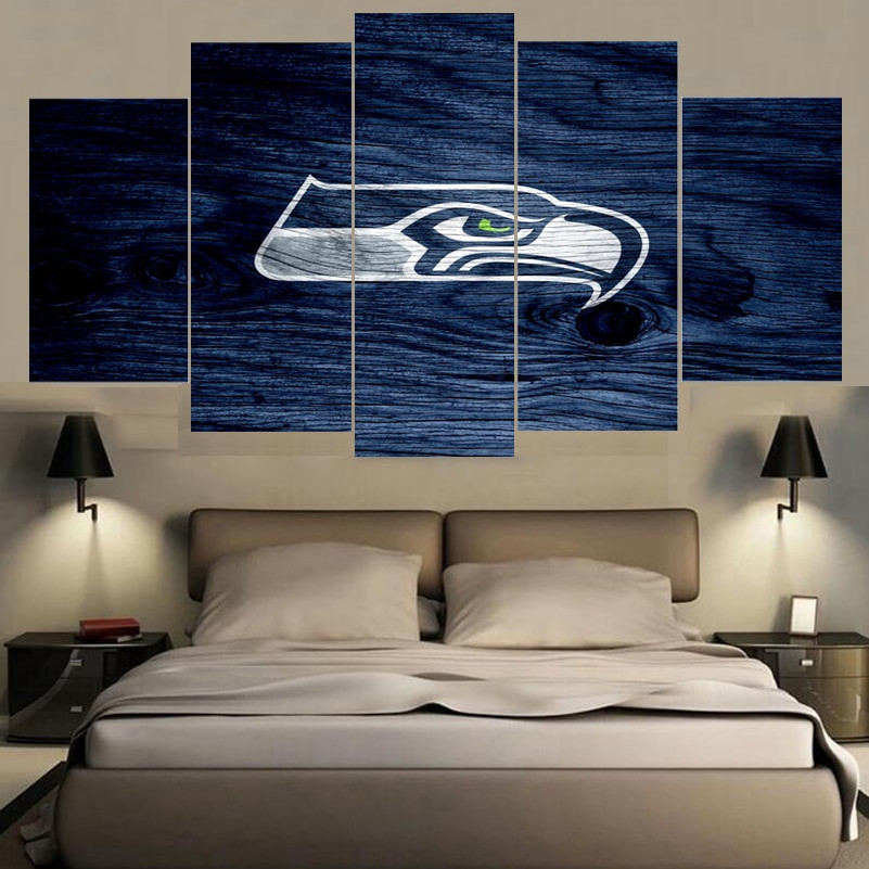 Seattle Seahawks Bedroom Decor
 Canvas Paintings Seattle Seahawks Wall Picture Modern Home