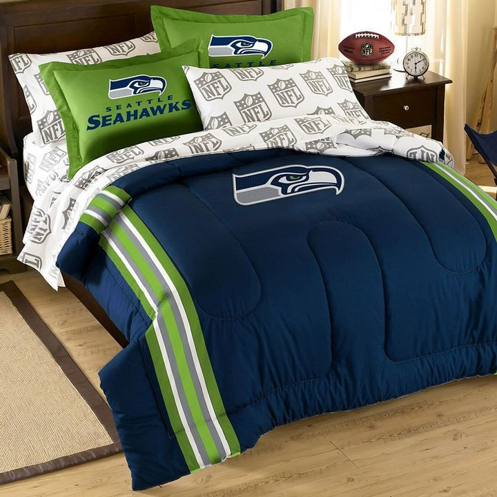 Seattle Seahawks Bedroom Decor
 Seattle seahawks 5 piece full bed set on shopstyle