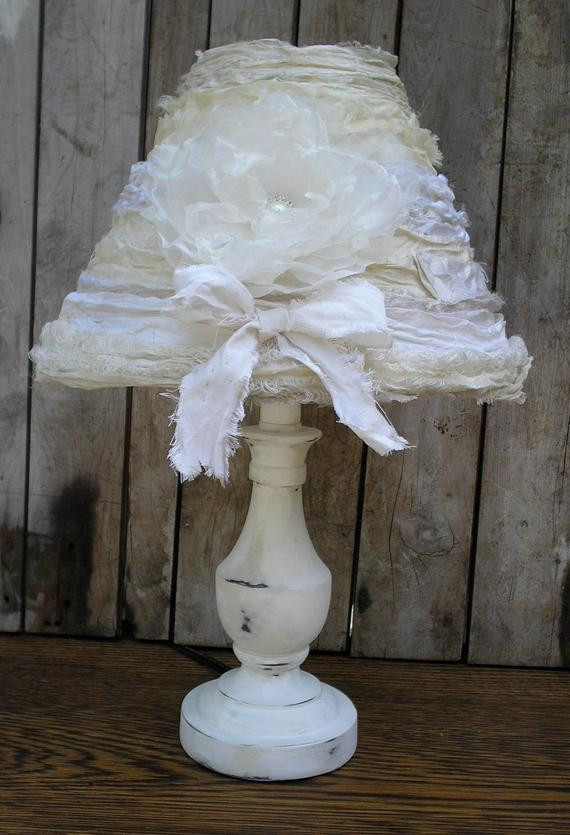 Shabby Chic Bedroom Lamp
 Bedroom Boudoir Lamp Shabby Chic French Cottage by
