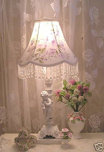 Shabby Chic Bedroom Lamps
 134 best Shabby Chic Lace Lamps images on Pinterest