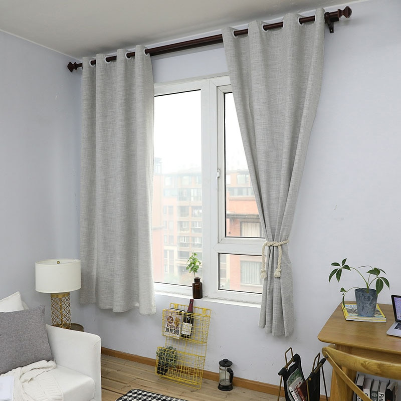 Short Living Room Curtains
 Cotton Curtains For Living Room Bedroom Half Blackout