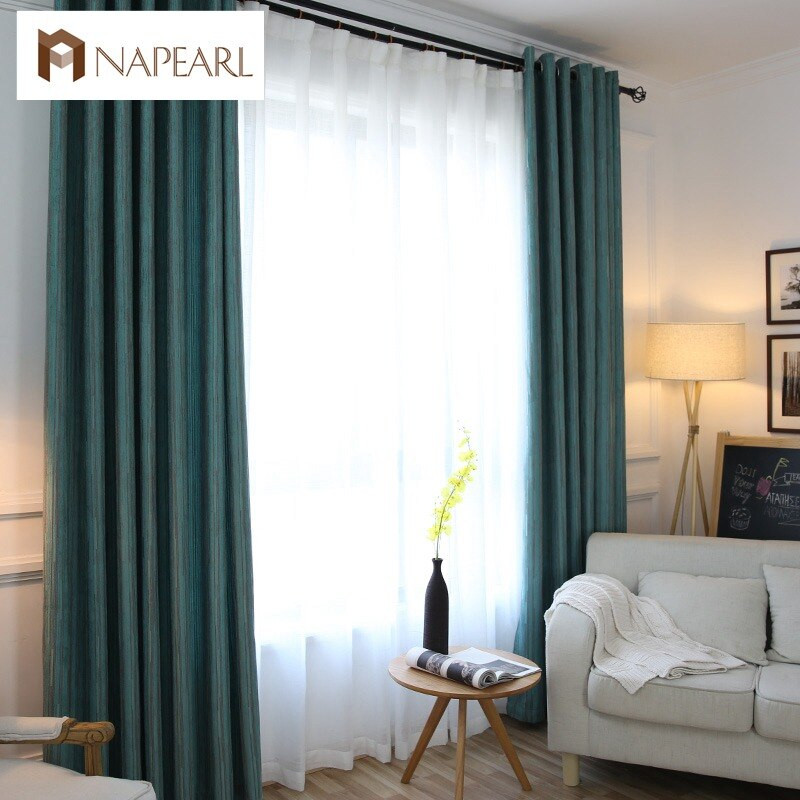 Short Living Room Curtains
 Blackout curtains modern luxury chenille living room