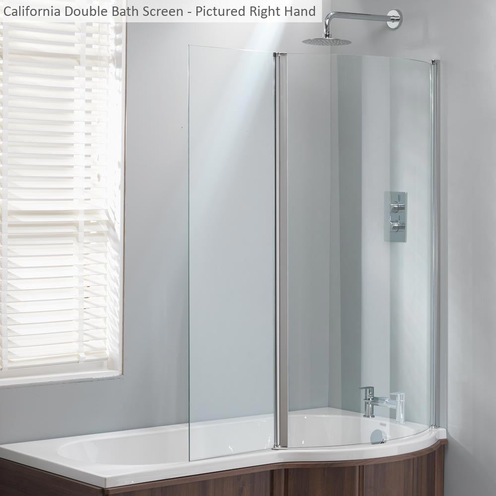 Shower Only Bathroom
 Genesis California Double Shower Bath Screen ly