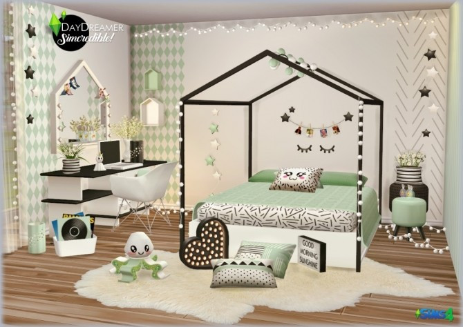 Sims 4 Cc Kids Room
 DAYDREAMER bedroom for kids SIMcredible Designs Sims 4