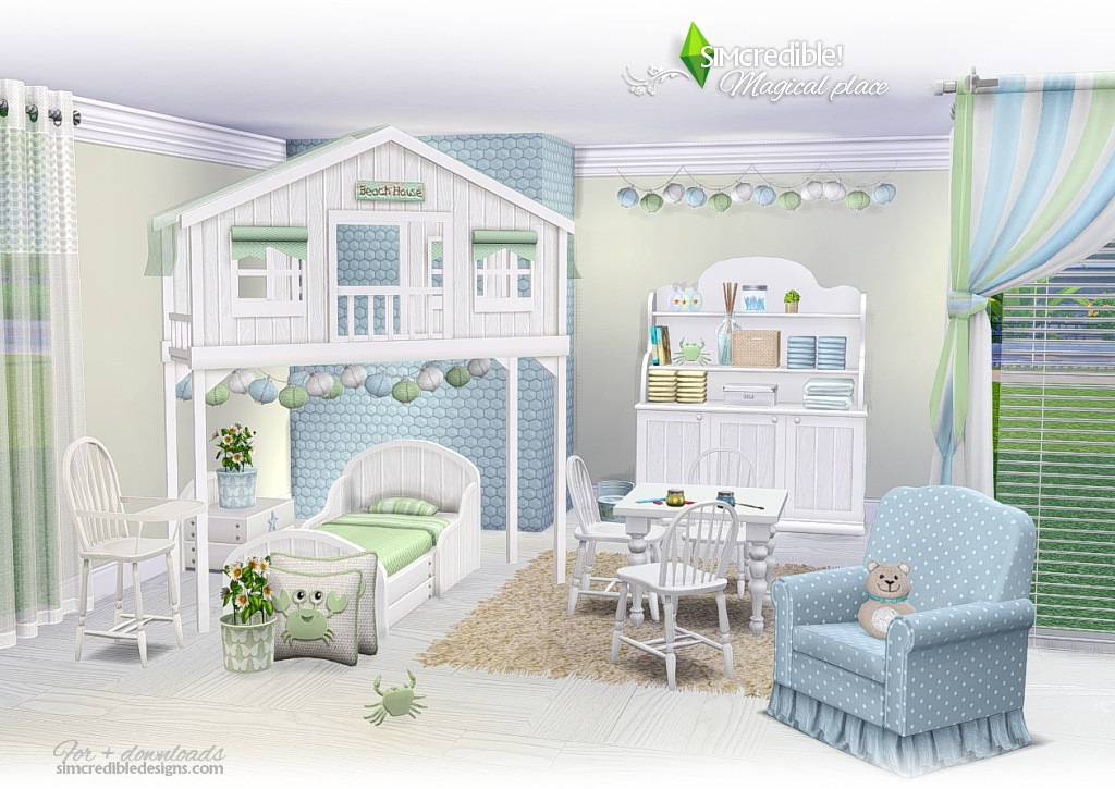 Sims 4 Cc Kids Room
 Magical Place Kids Room by SIMcredible Liquid Sims