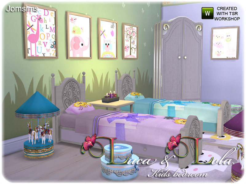 Sims 4 Kids Bedroom
 jomsims Kids bedroom Luca & Lola