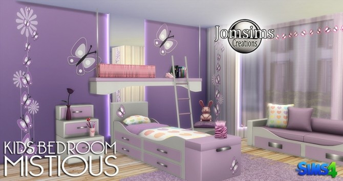 Sims 4 Kids Bedroom
 Mistious kids bedroom at Jomsims Creations Sims 4 Updates