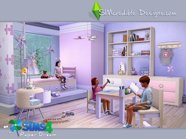 Sims 4 Kids Bedroom
 SIMcredible s Paper dream