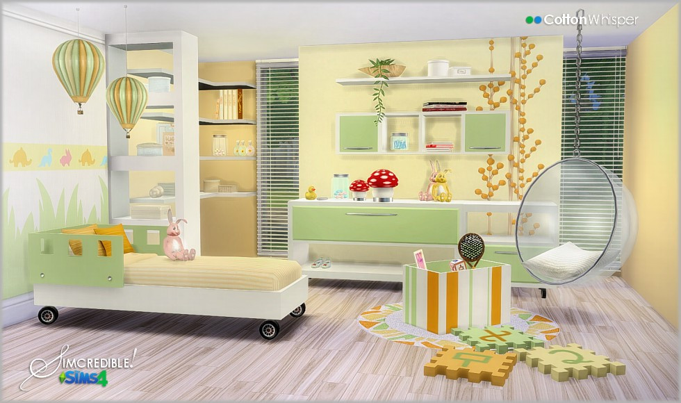 Sims 4 Kids Bedroom
 My Sims 4 Blog Cotton Whisper Bedroom Set by Simcredible