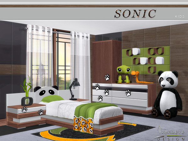 Sims 4 Kids Bedroom
 My Sims 4 Blog NynaeveDesign s Sonic Kids Bedroom Set TSR