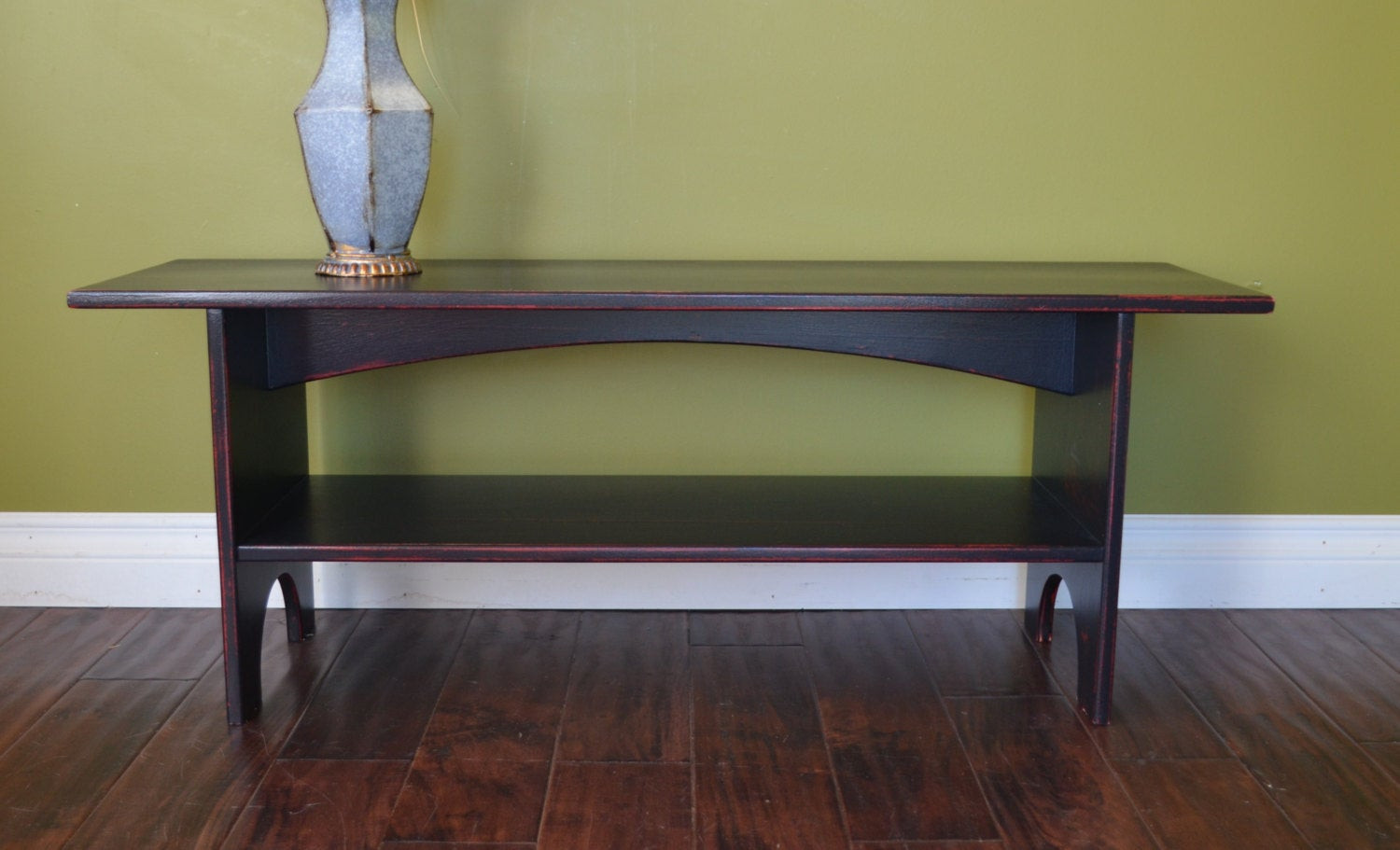 Sitting Bench With Storage
 Antiqued Sitting Bench Storage Bench Entryway Bench in Black