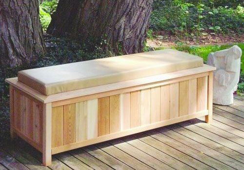 Sitting Bench With Storage
 Wooden storage and sitting bench ideas