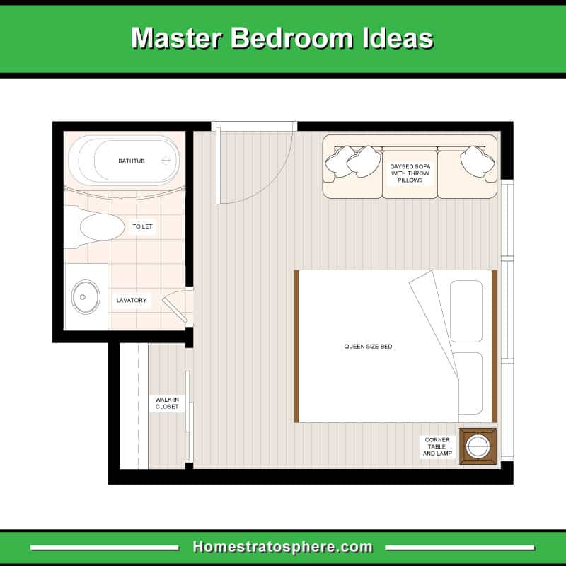 Size Of Master Bedroom
 13 Primary Bedroom Floor Plans puter Layout Drawings
