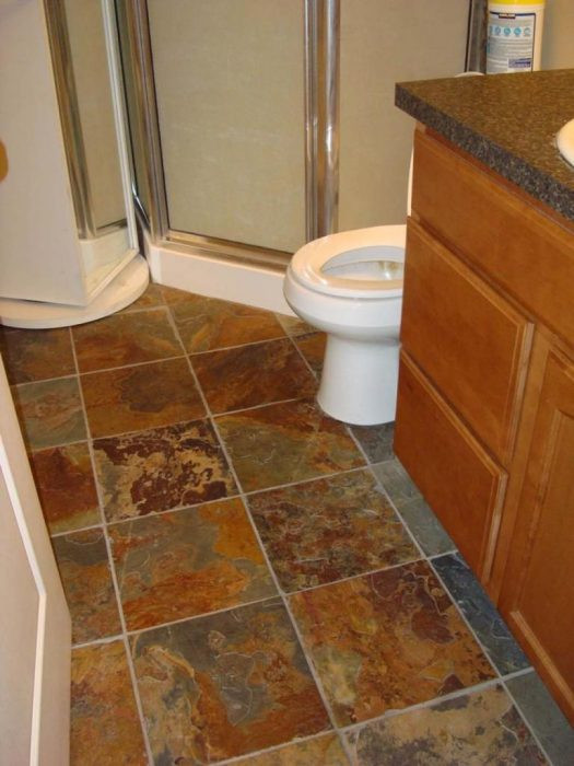 Slate Tile Bathroom Floor
 600×400 Pack 29m2 Jak Multi Slate