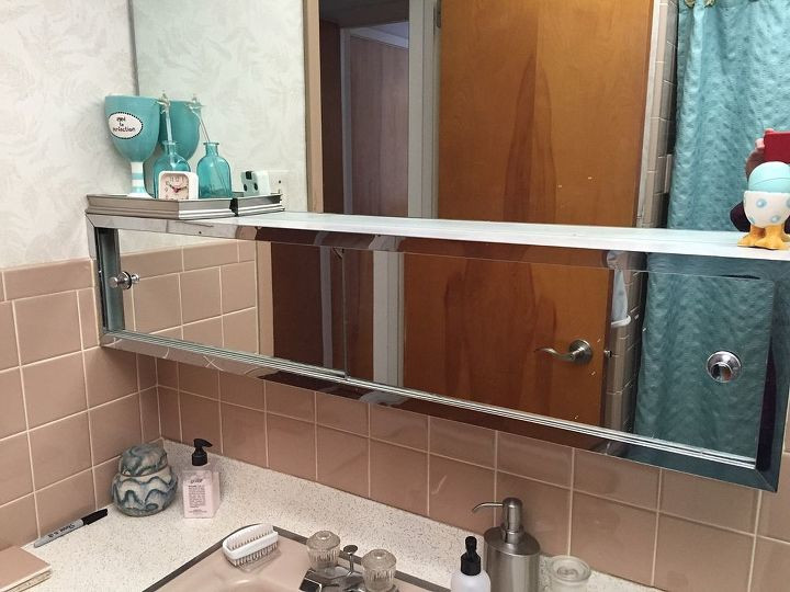 Sliding Door Bathroom Cabinet
 Ideas to Update a 60 s Mirror Medicine Cabinet