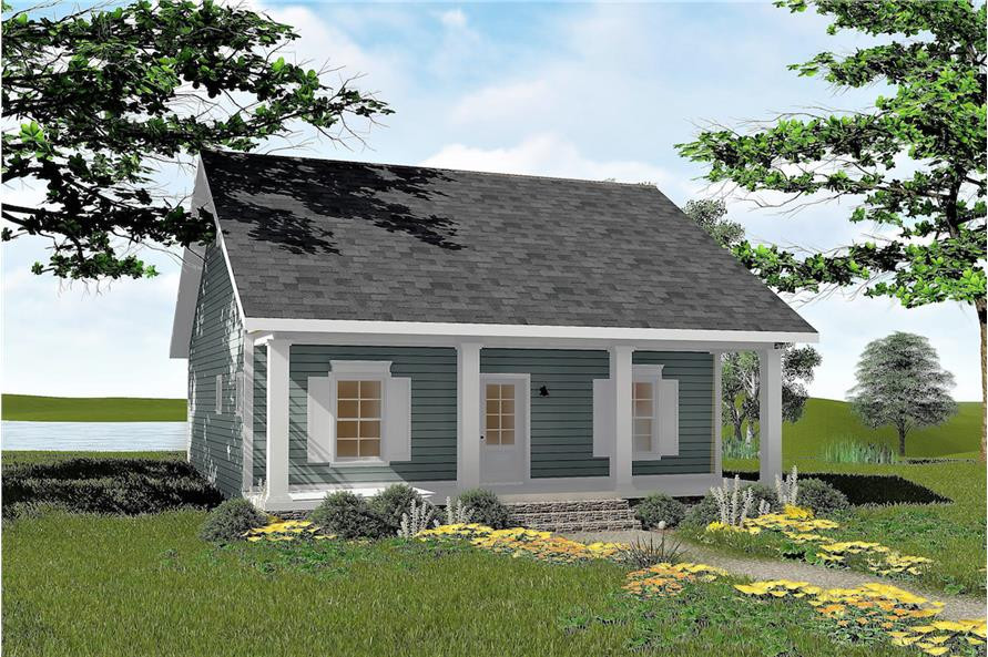 Small 2 Bedroom House
 2 Bedrm 992 Sq Ft Small Homes Style House Plan 123 1042
