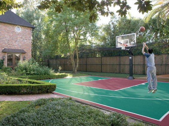 Small Backyard Basketball Court
 Backyard Basketball Court Ideas To Help Your Family Be e