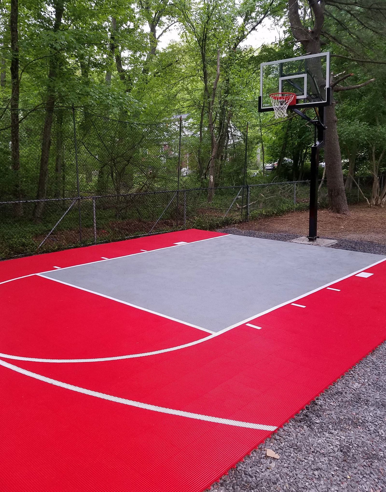 Small Backyard Basketball Court
 20 x 30 Basketball Court DunkStar DIY Backyard Courts