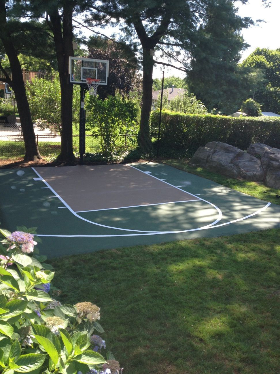 Small Backyard Basketball Court
 Image result for small backyard basketball court