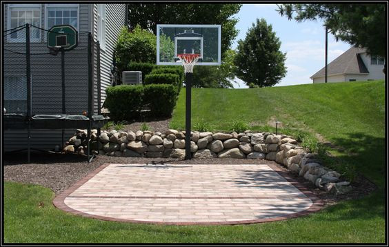 Small Backyard Basketball Court Lovely Backyard Basketball Court Ideas to Help Your Family Be E