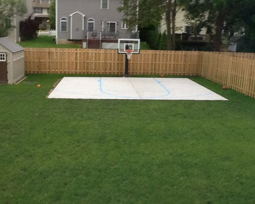 Small Backyard Basketball Court
 Driveway Basketball Hoop Home Design Ideas