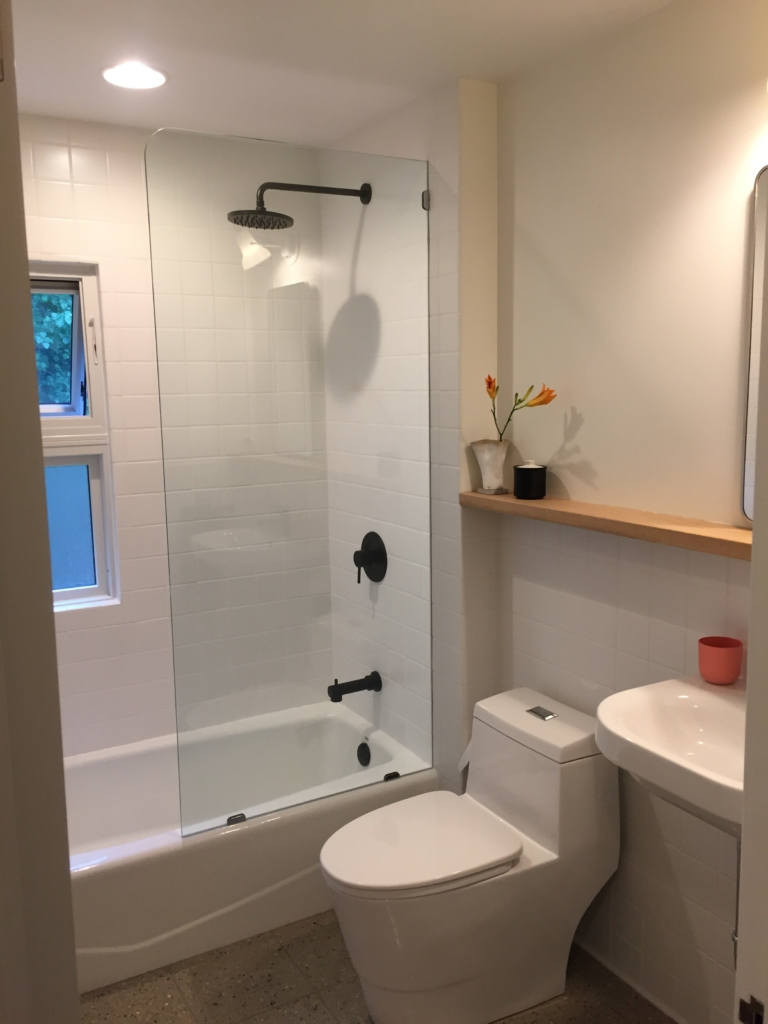 Small Bathroom Updates
 A Warm Modern Update for a Small Bathroom Remodelista