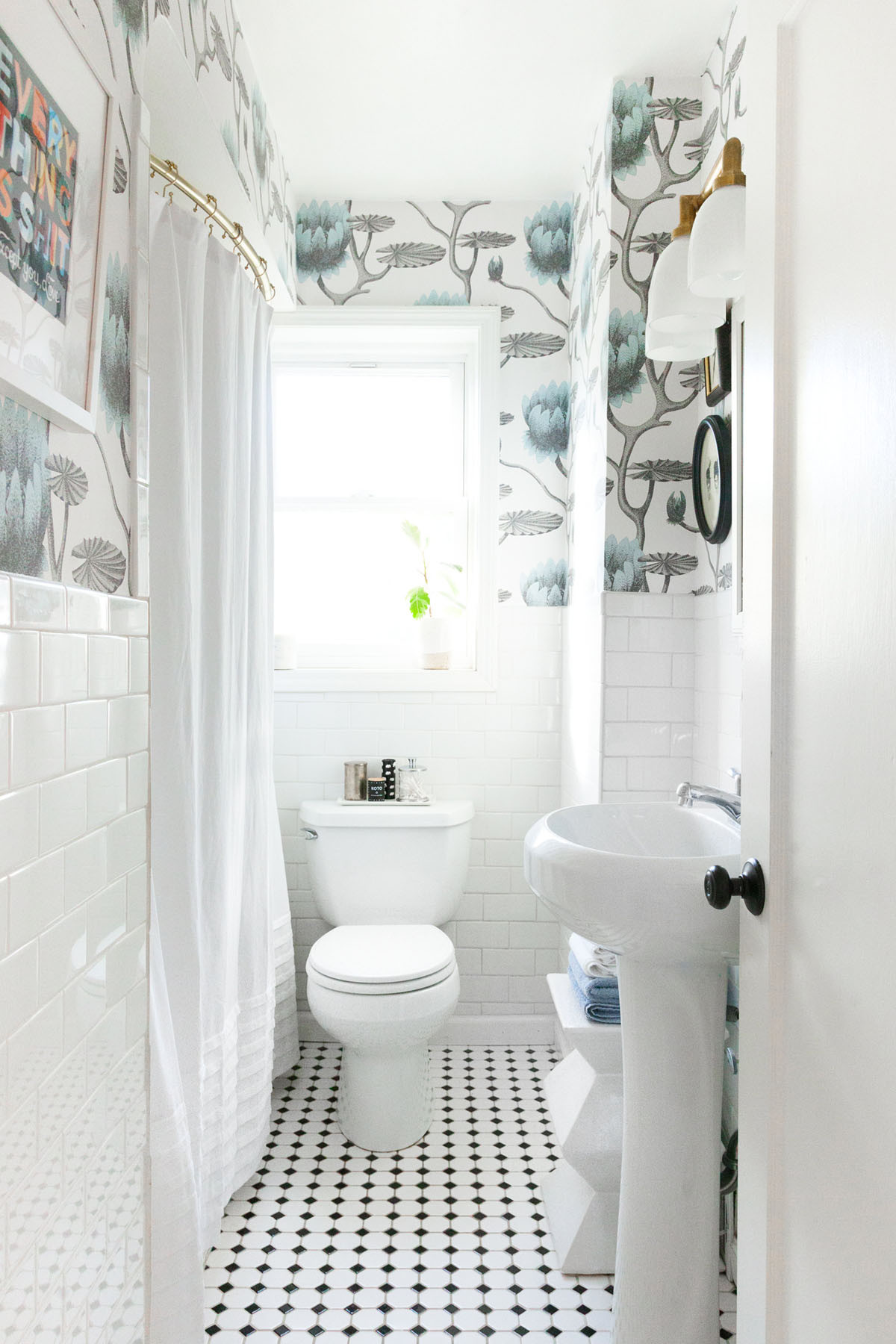 Small Bathroom Updates
 Makeover Reveal Our Mini Bathroom Update coco kelley