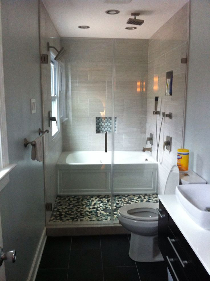 Small Bathroom With Tub Ideas
 Efficient Bathroom Space Saving with Narrow Bathtubs for