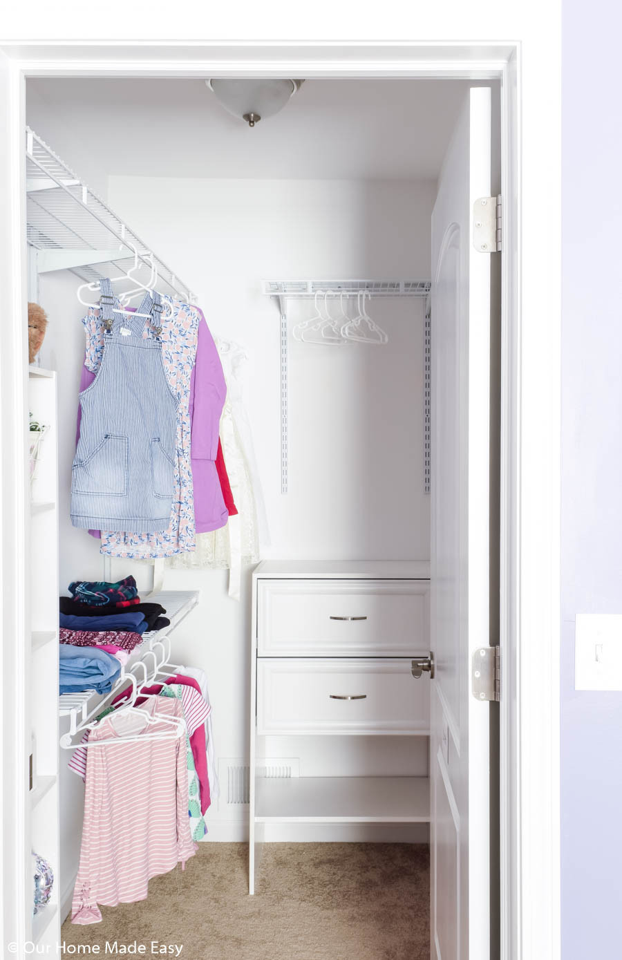 Small Bedroom Closet
 Our DIY Small Bedroom Organization Makeover