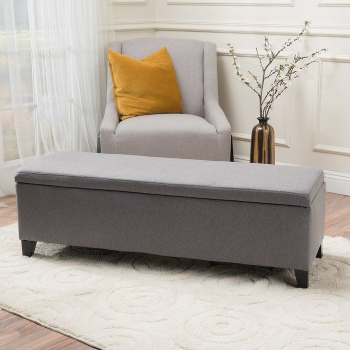 Small Bench For Bedroom
 Schmit Upholstered Storage Bench