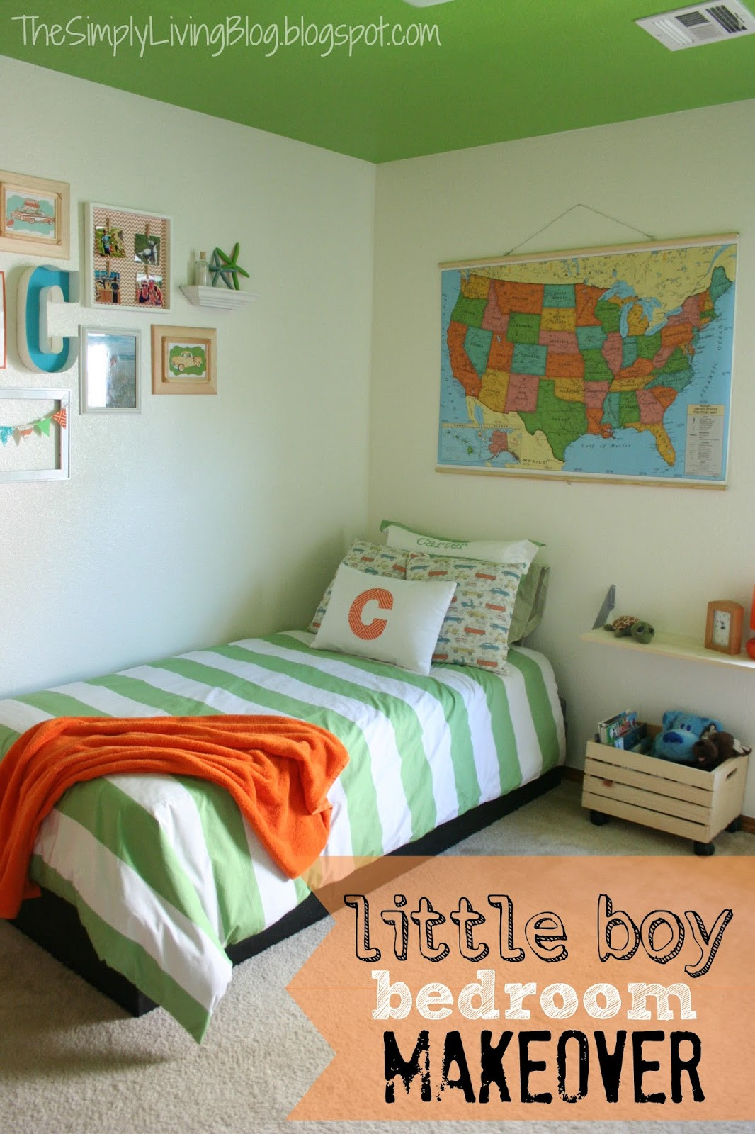 Small Boys Bedroom
 Simply Living Little Boy Bedroom Makeover