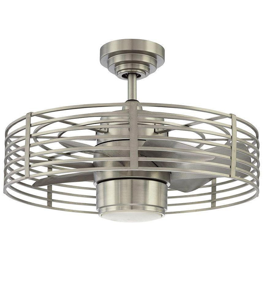 Small Ceiling Fan For Bathroom
 Designers Choice Collection Enclave 23 in Satin Nickel