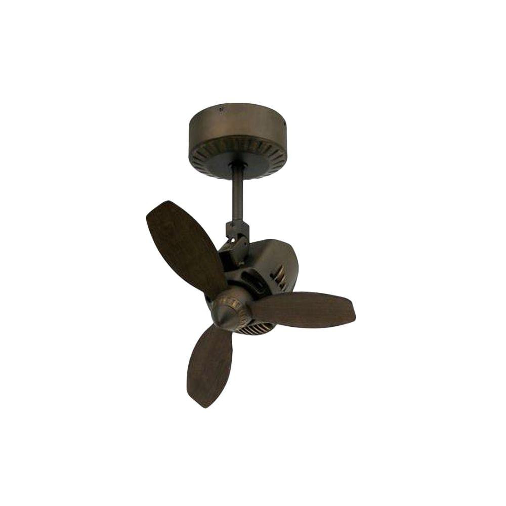 Small Ceiling Fan For Bathroom
 TroposAir Mustang 18 in Oscillating Rubbed Bronze Indoor