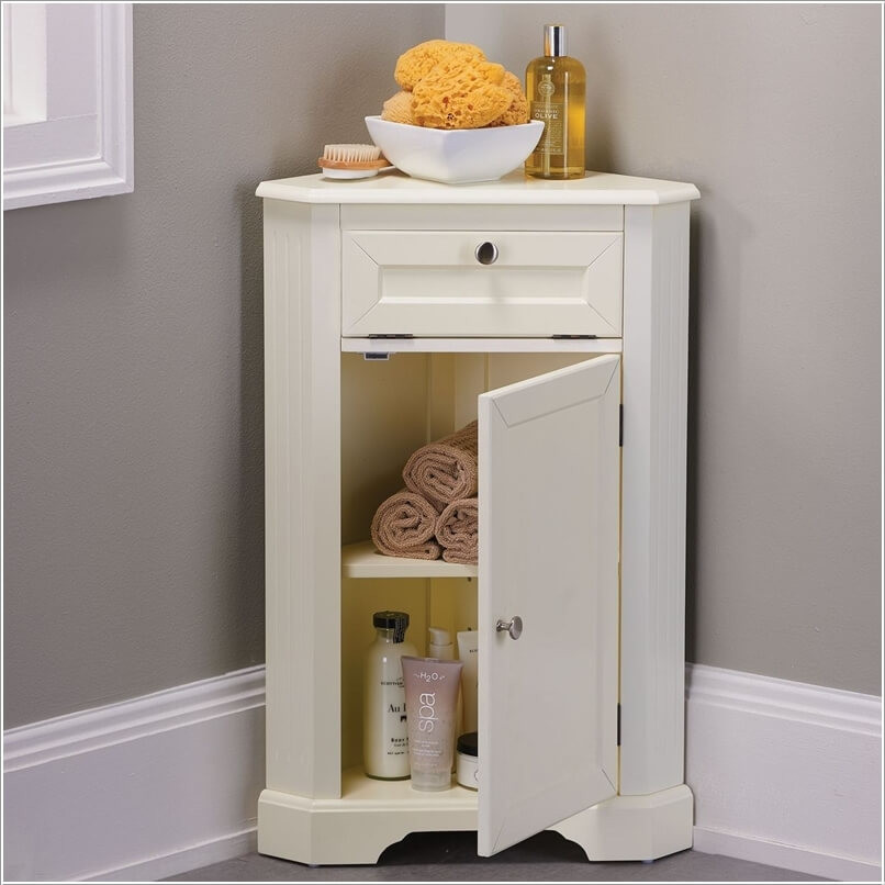 Small Corner Cabinet For Bathroom
 10 Clever Corner Storage Ideas for Your Home