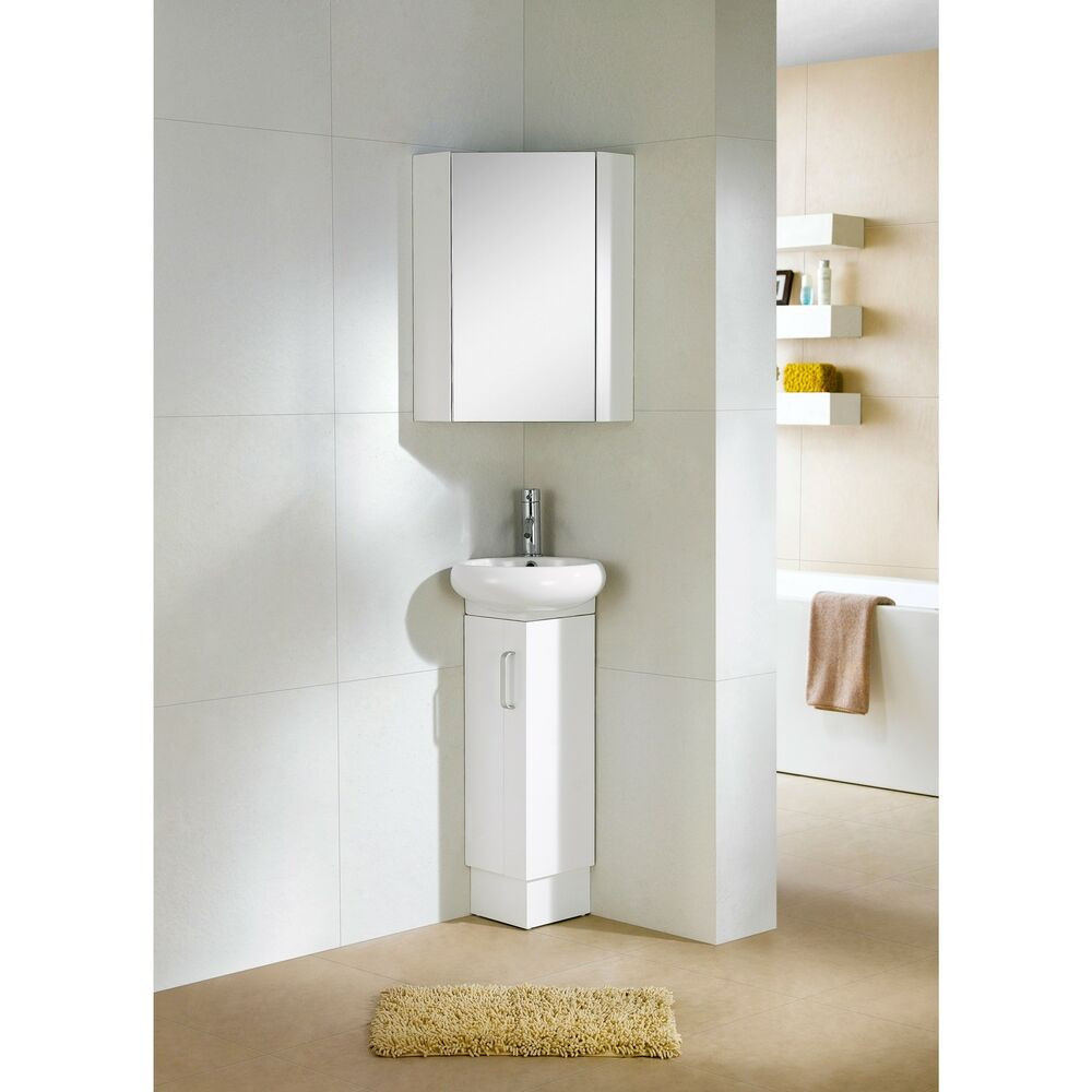 Small Corner Cabinet For Bathroom
 Fine Fixtures Milan Wood White Small Corner Bathroom