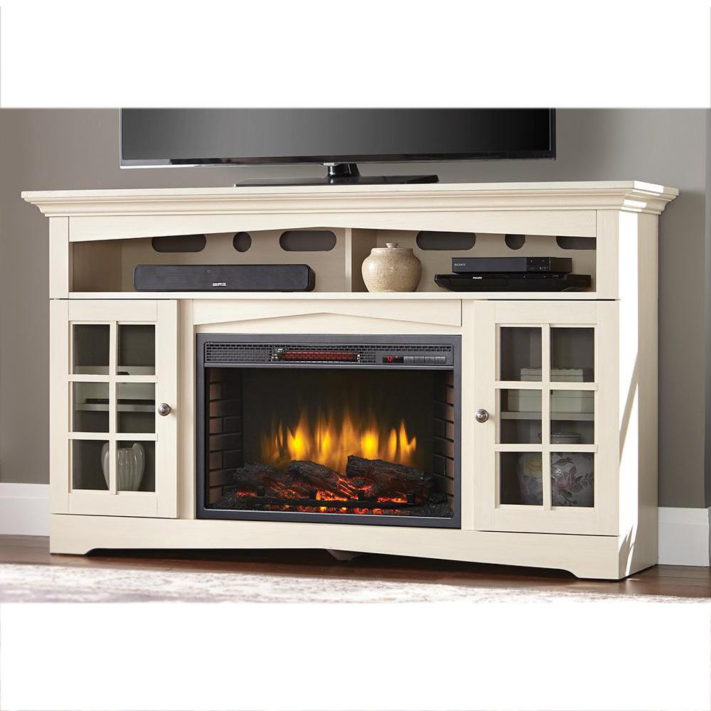 Small Electric Fireplace Tv Stand
 Home Decorators Collection Avondale Grove 59 in TV Stand