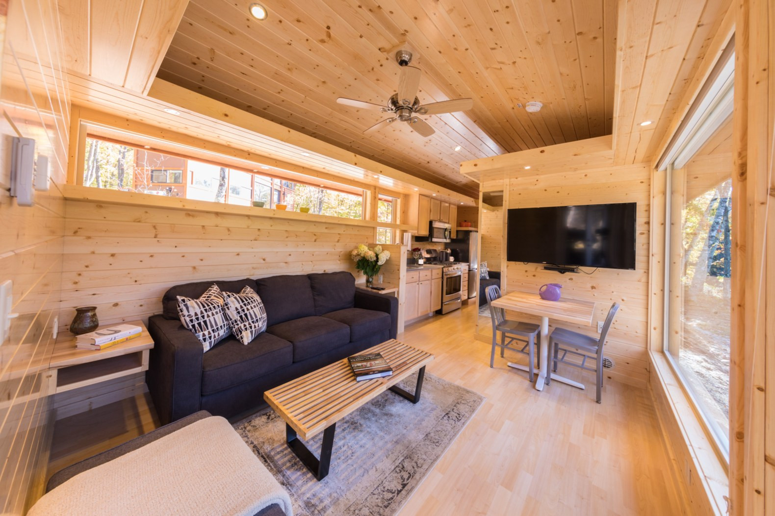 Small House Living Room
 Tiny home resort opens in idyllic Wisconsin forest setting