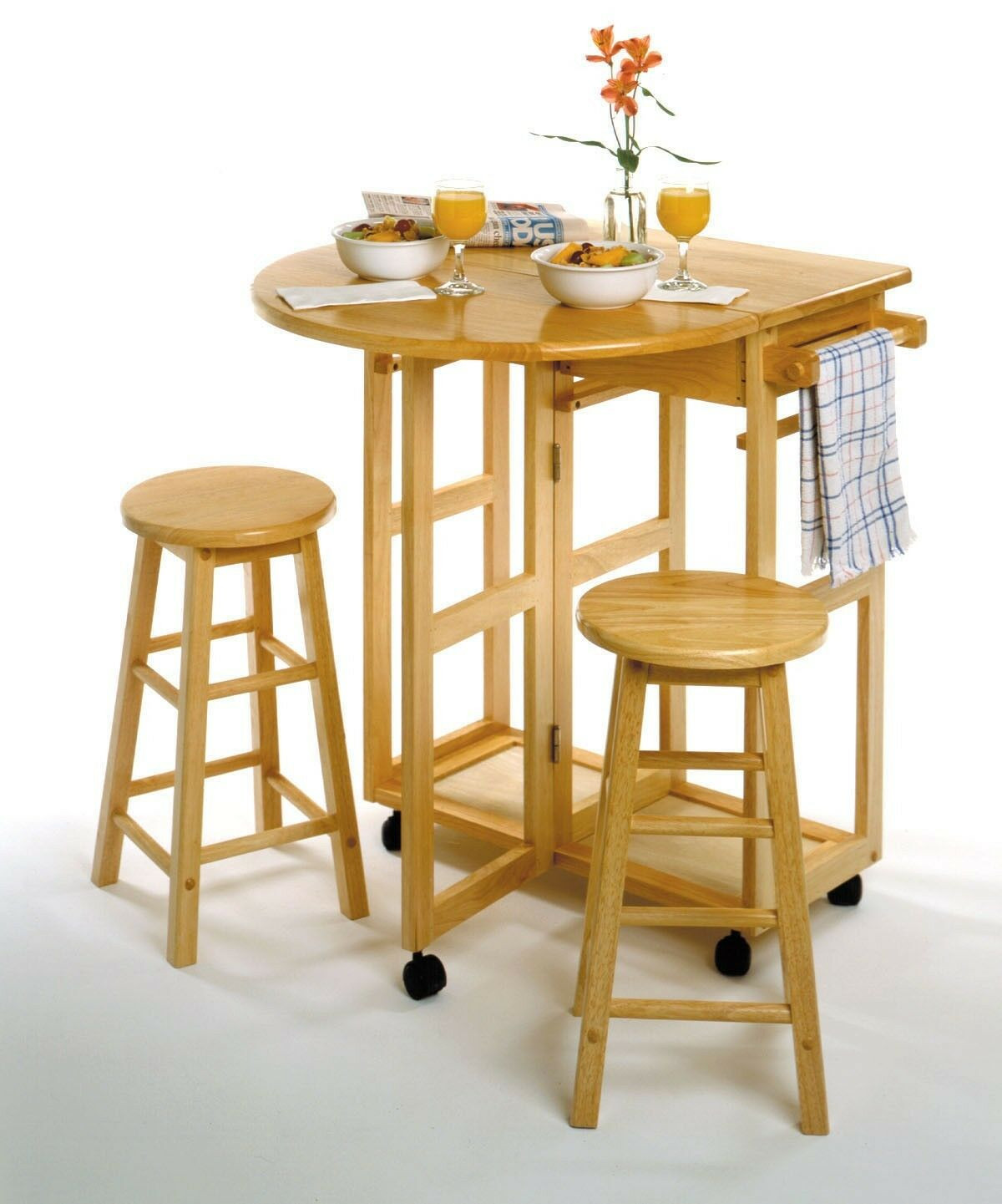 Small Kitchen Bar Table
 Small Dining Table 3 Piece Drop Leaf Counter Bar Stool