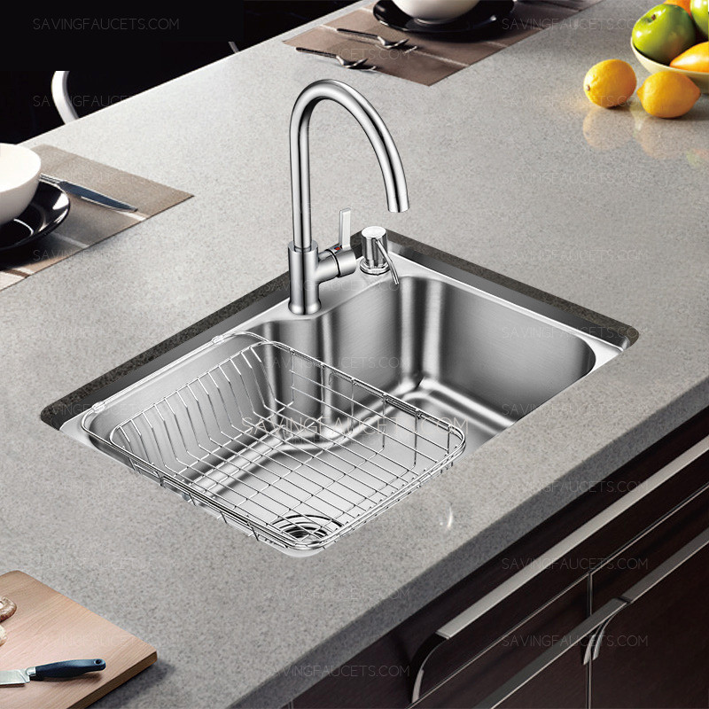 Small Kitchen Faucet
 Small Single Basin Kitchen Island With Sink Faucet Include