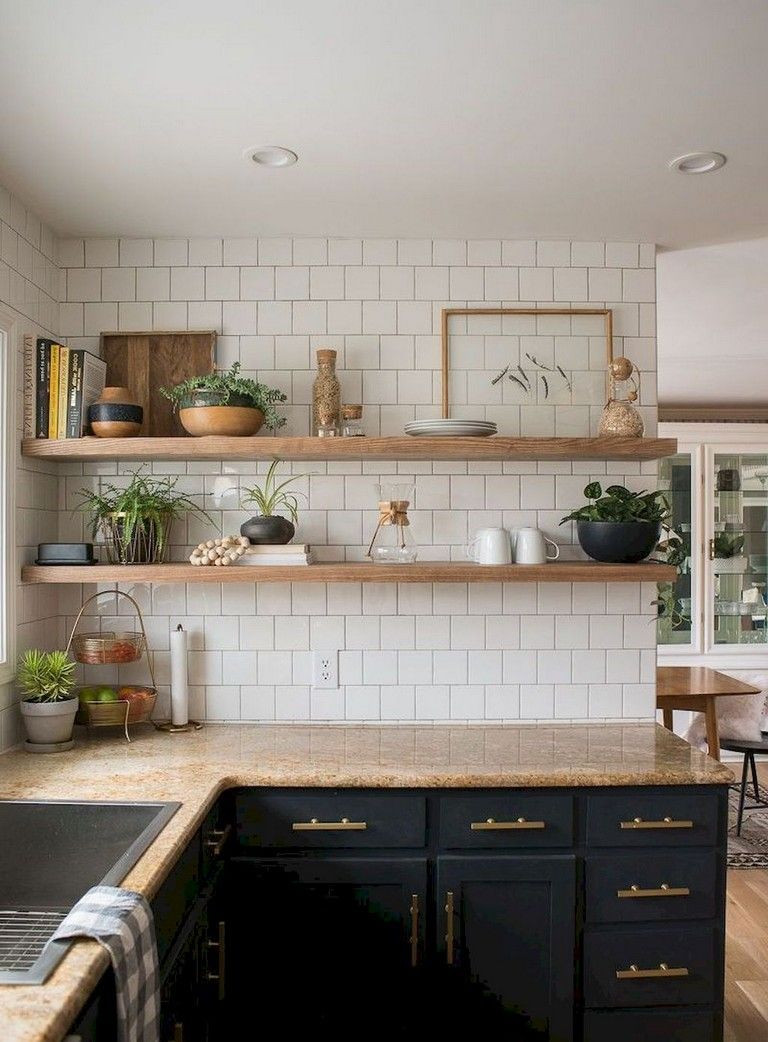 Small Kitchen Open Shelving
 37 Inspiring DIY Small Kitchen Open Shelves Decor Ideas