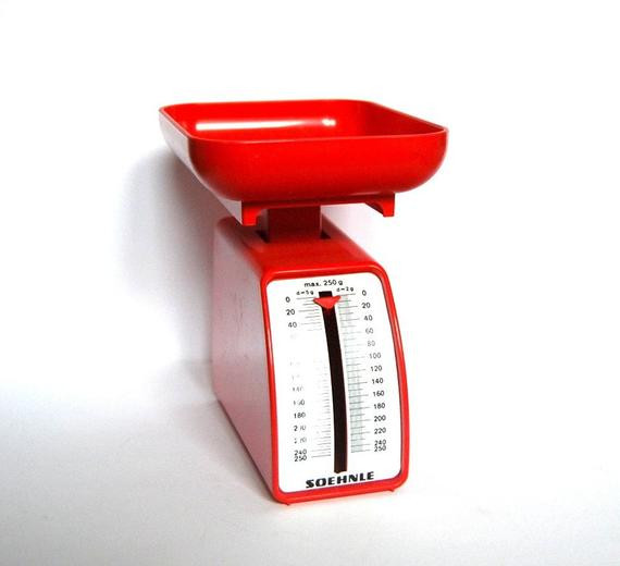 Small Kitchen Scales
 Vintage small red Soehnle kitchen scale Germany