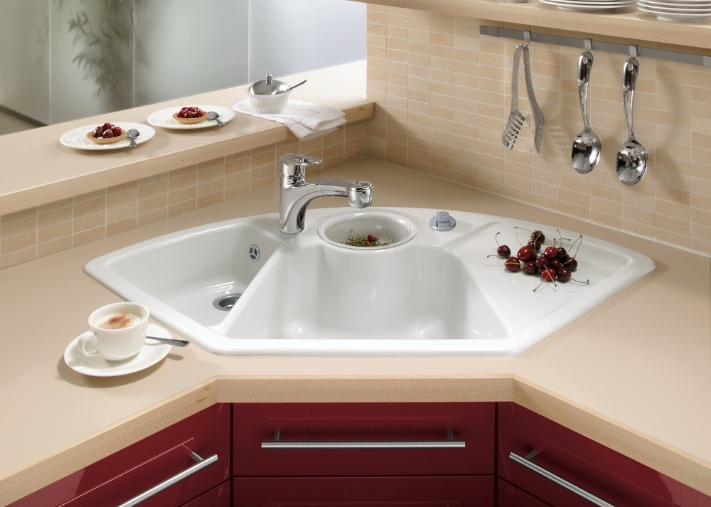 Small Kitchen Sink Cabinet
 Advantages and disadvantages of corner kitchen sinks
