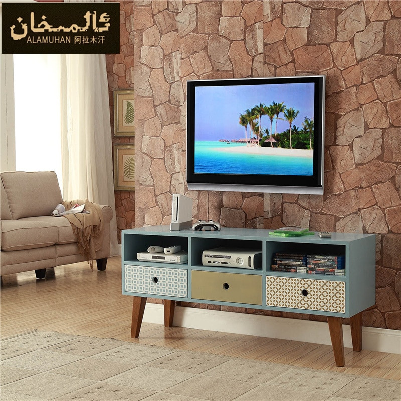 Small Living Room Cabinet
 Solid Wood Tv Cabinet Side Cabinet Modern Small Apartment