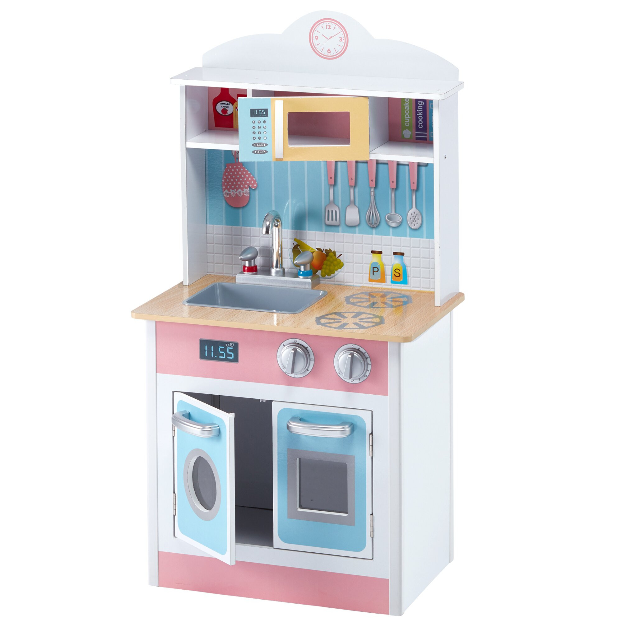 Small Play Kitchen Elegant Teamson Kids My Little Chef Pastel Small Play Kitchen